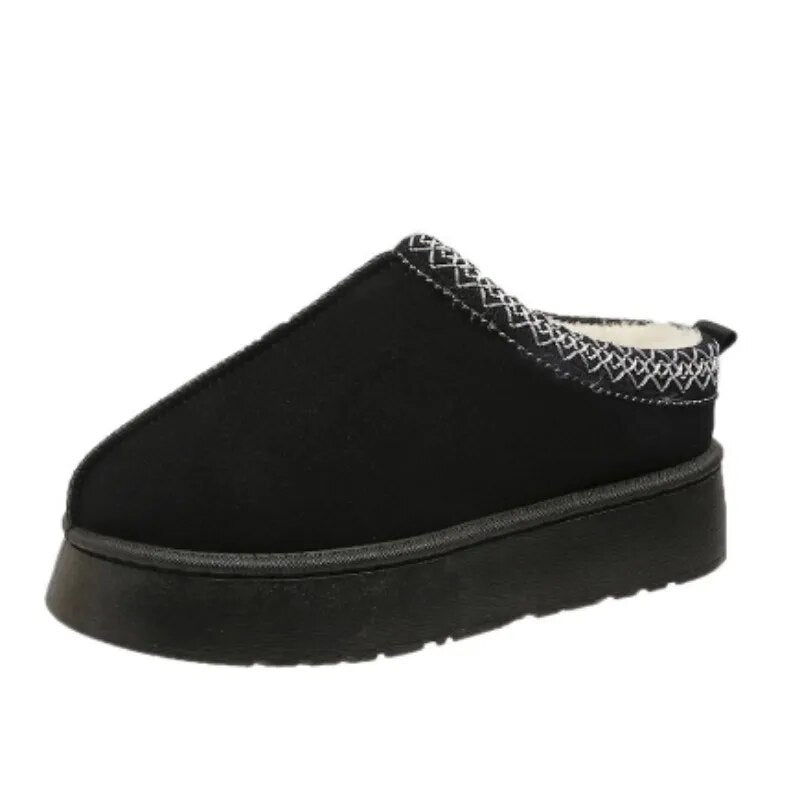 Fur Outdoor Slipper Shoes with Platform Ultra Mini