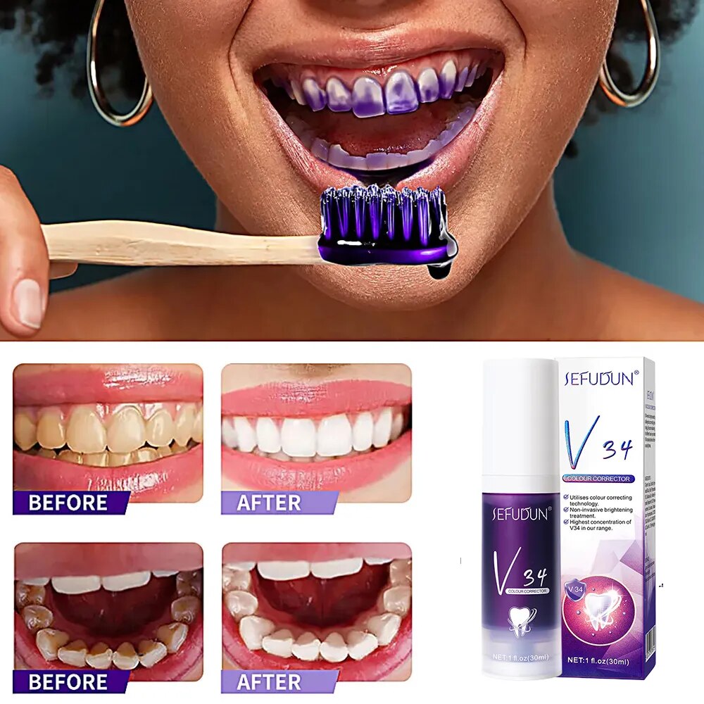 Purple Hi Whitening Smile Toothpaste Colour corrector