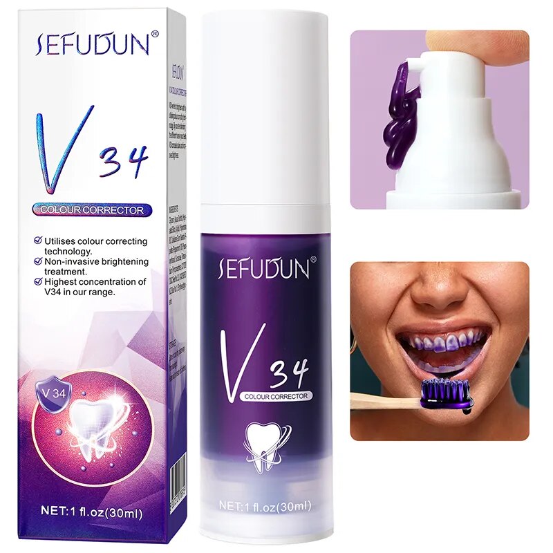 Purple Hi Whitening Smile Toothpaste Colour corrector