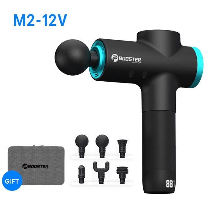 BOOSTER LCD Display Massage Gun Professional Deep Muscle Massager