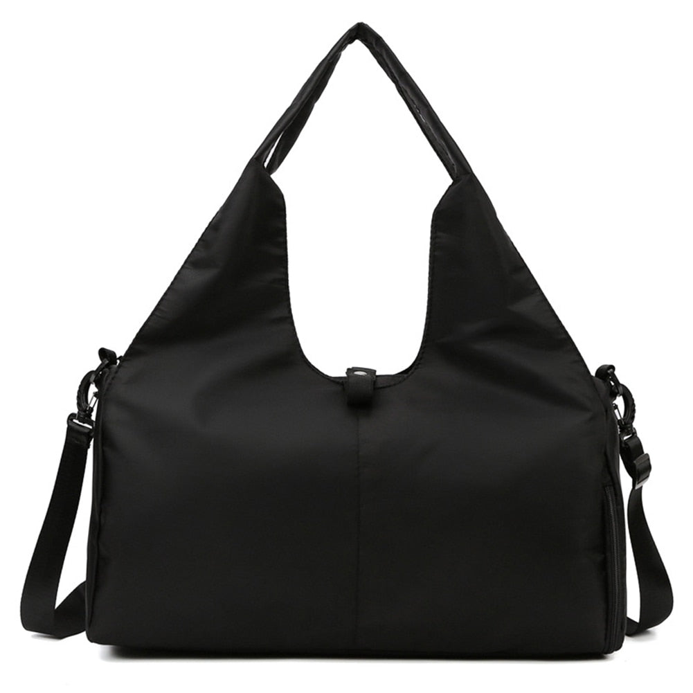 Outdoor Nylon Sports Gym Bags Yoga Men Women Training Fitness Travel Handbag Yoga Mat Sport Bag with Shoes Compartment