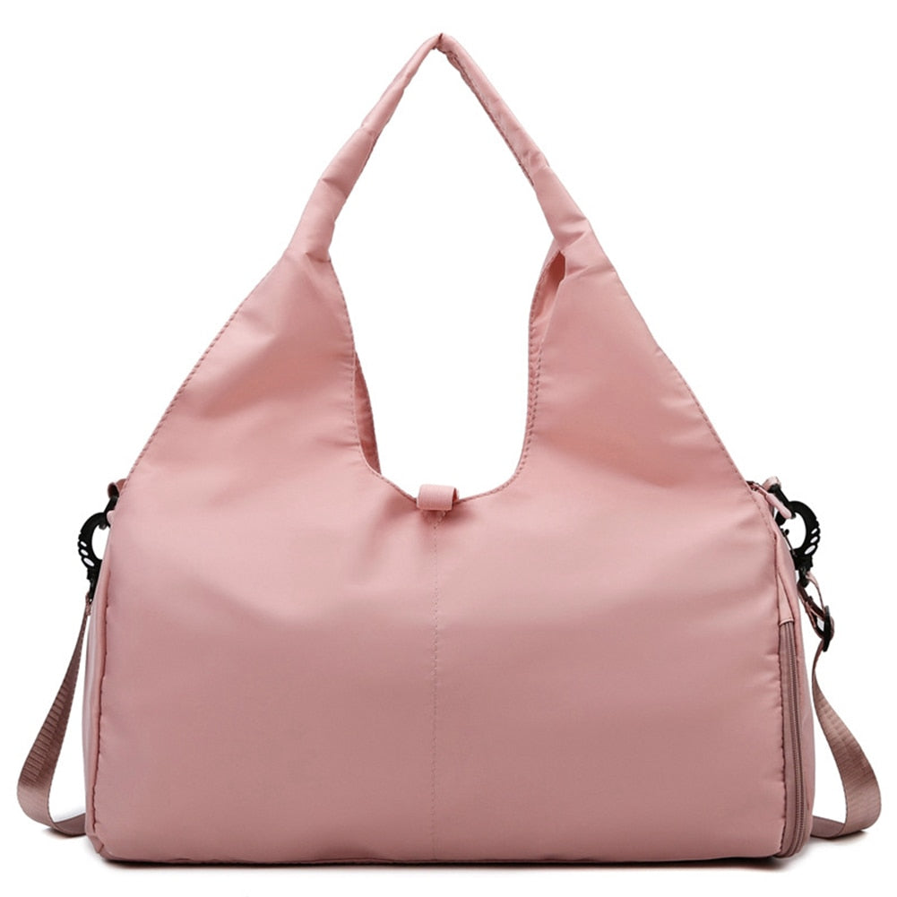 Outdoor Nylon Sports Gym Bags Yoga Men Women Training Fitness Travel Handbag Yoga Mat Sport Bag with Shoes Compartment
