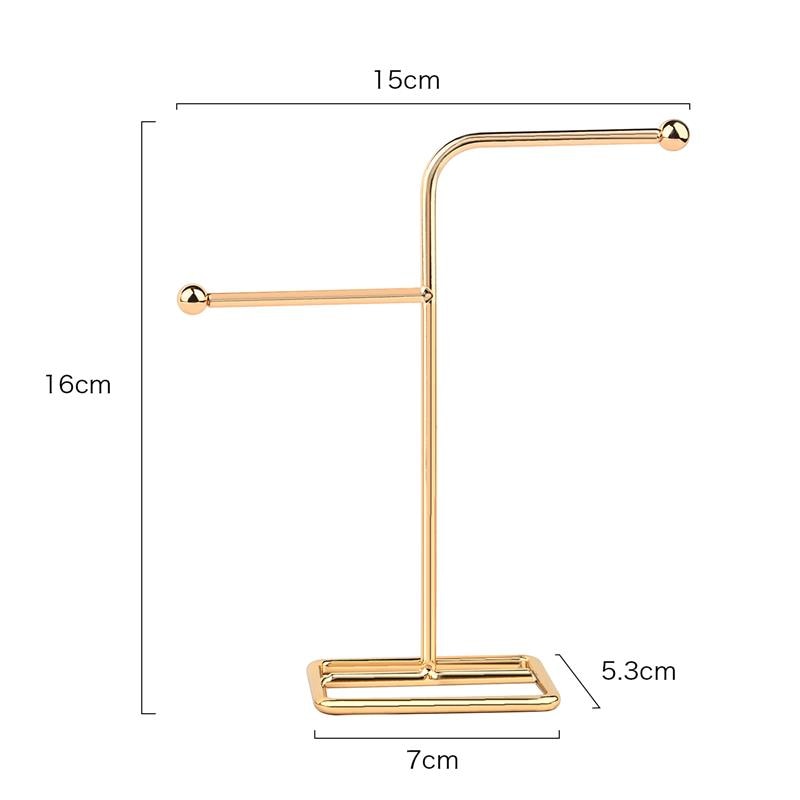 High Quality Jewelry Organizer Shelf Metal Earring Storage Rack DIY Jewelry Organizer Holder Pendants Necklace Display Stand