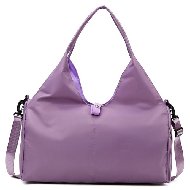 Outdoor Nylon Sports Gym Bags Yoga Men Women Training Fitness Travel Handbag Yoga Mat Sport Bag with Shoes Compartment
