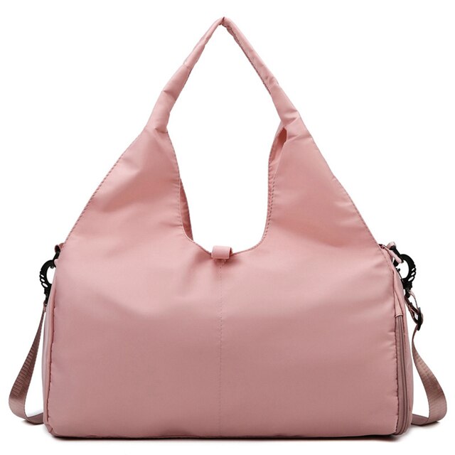 Outdoor Nylon Sports Gym Bags Yoga Men Women Training Fitness Travel Handbag Yoga Mat Sport Bag with Shoes Compartment