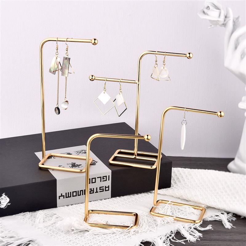High Quality Jewelry Organizer Shelf Metal Earring Storage Rack DIY Jewelry Organizer Holder Pendants Necklace Display Stand