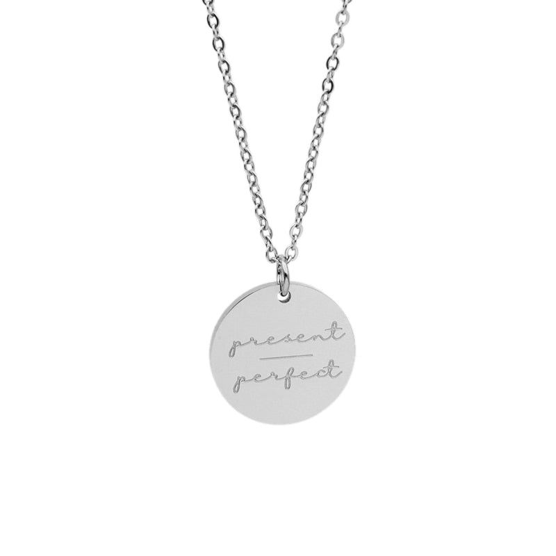Inspirational Necklace Pendant Gold Plated Faith Over Fear Necklace Mind Over Matter Inspirational