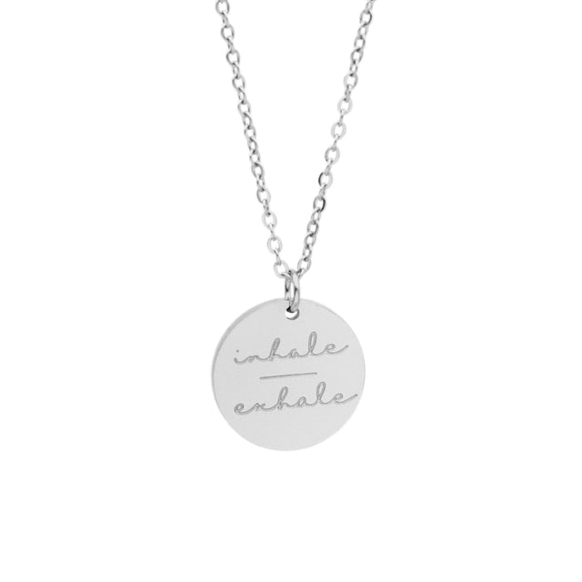 Inspirational Necklace Pendant Gold Plated Faith Over Fear Necklace Mind Over Matter Inspirational
